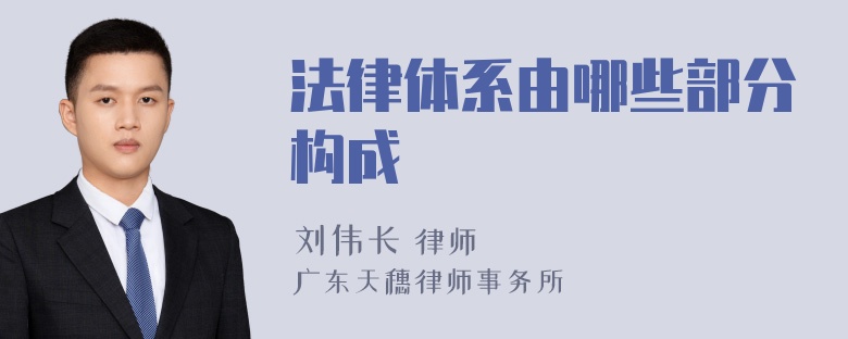 法律体系由哪些部分构成