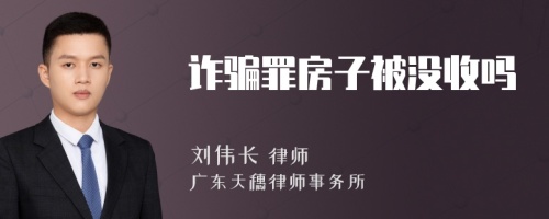 诈骗罪房子被没收吗