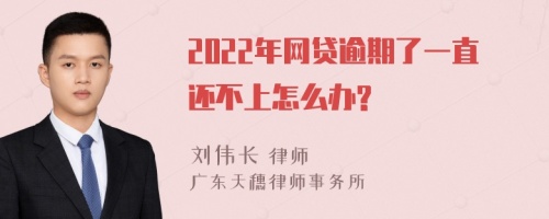 2022年网贷逾期了一直还不上怎么办?