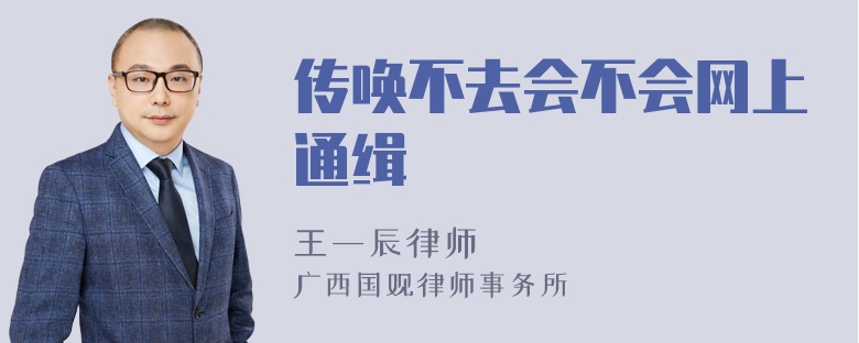 传唤不去会不会网上通缉