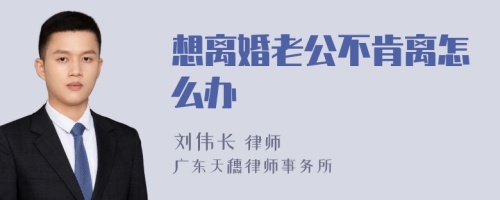 想离婚老公不肯离怎么办