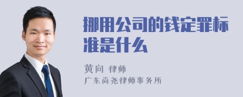 挪用公司的钱定罪标准是什么