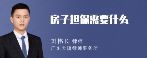 房子担保需要什么