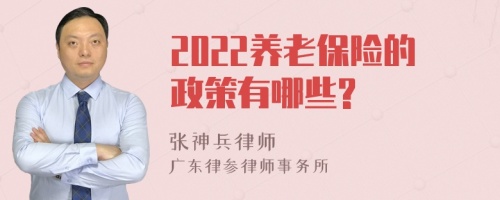 2022养老保险的政策有哪些?