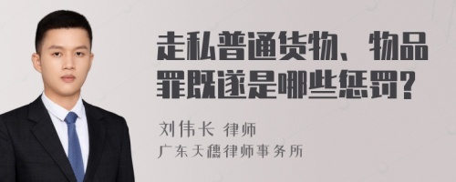 走私普通货物、物品罪既遂是哪些惩罚?