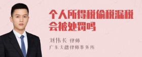 个人所得税偷税漏税会被处罚吗