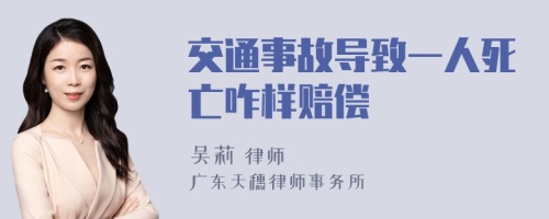 交通事故导致一人死亡咋样赔偿