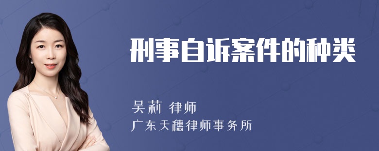 刑事自诉案件的种类