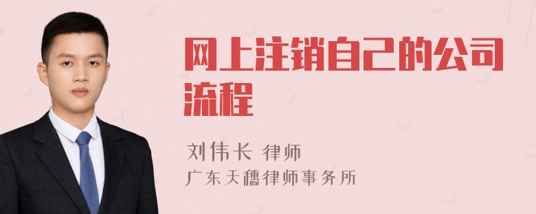 网上注销自己的公司流程