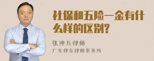 社保和五险一金有什么样的区别?