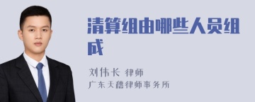 清算组由哪些人员组成