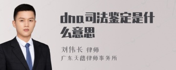 dna司法鉴定是什么意思