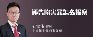 诬告陷害罪怎么报案