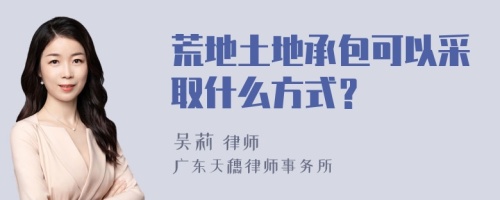 荒地土地承包可以采取什么方式？