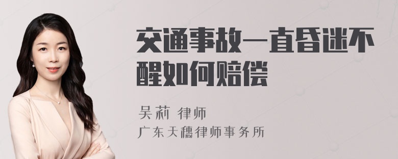 交通事故一直昏迷不醒如何赔偿