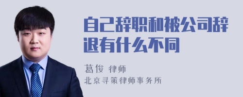 自己辞职和被公司辞退有什么不同