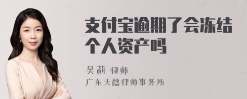 支付宝逾期了会冻结个人资产吗