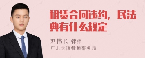 租赁合同违约，民法典有什么规定