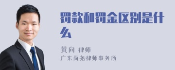 罚款和罚金区别是什么