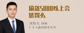 偷盗5000以上会惩罚么