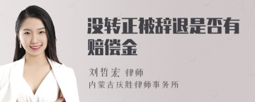 没转正被辞退是否有赔偿金