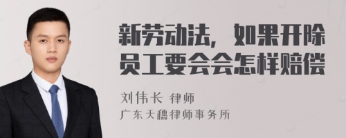 新劳动法，如果开除员工要会会怎样赔偿