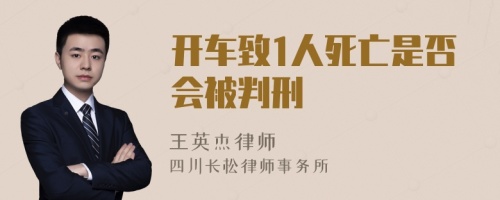 开车致1人死亡是否会被判刑