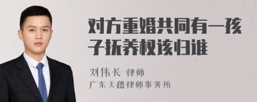 对方重婚共同有一孩子抚养权该归谁