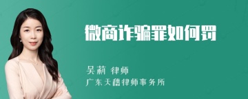 微商诈骗罪如何罚