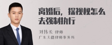 离婚后，探视权怎么去强制执行