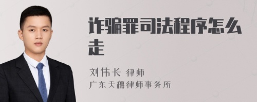 诈骗罪司法程序怎么走