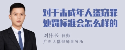 对于未成年人盗窃罪处罚标准会怎么样的