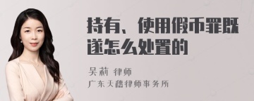 持有、使用假币罪既遂怎么处置的