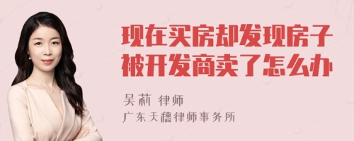 现在买房却发现房子被开发商卖了怎么办