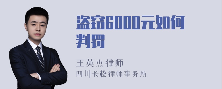 盗窃6000元如何判罚