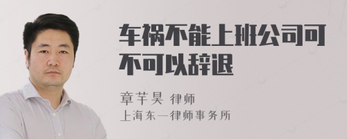 车祸不能上班公司可不可以辞退