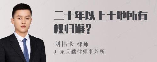 二十年以上土地所有权归谁？