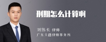 刑期怎么计算啊