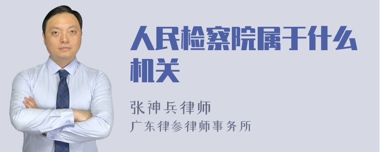 人民检察院属于什么机关