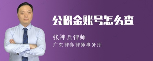 公积金账号怎么查