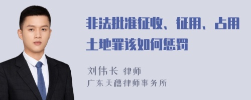 非法批准征收、征用、占用土地罪该如何惩罚