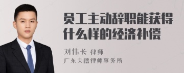 员工主动辞职能获得什么样的经济补偿