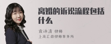 离婚的诉讼流程包括什么