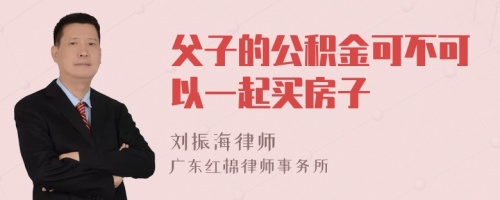 父子的公积金可不可以一起买房子