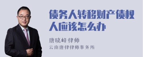 债务人转移财产债权人应该怎么办