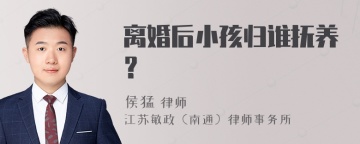 离婚后小孩归谁抚养？