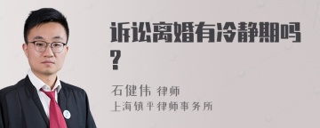 诉讼离婚有冷静期吗?