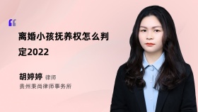 离婚小孩抚养权怎么判定2022