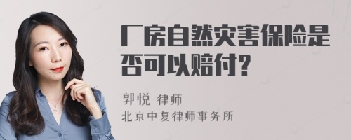 厂房自然灾害保险是否可以赔付？