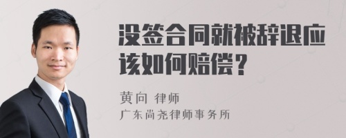 没签合同就被辞退应该如何赔偿？